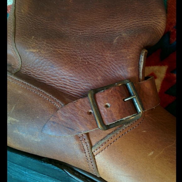 Genuine Leather Vintage Cowboy Boots Brown 🐎👢 - Picture 4 of 8